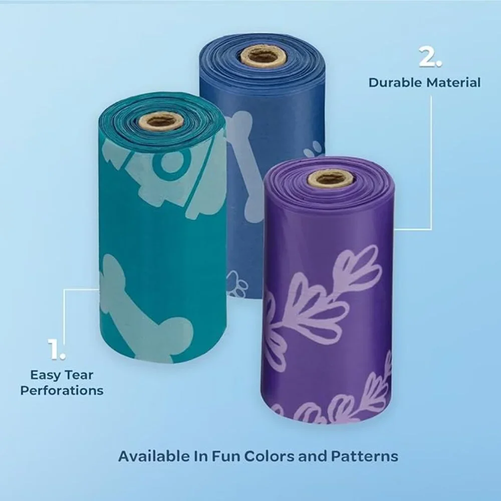 Best Pet Supplies Dog Poop Bags for Waste (150 Bags) Refuse Cleanup, Doggy Roll